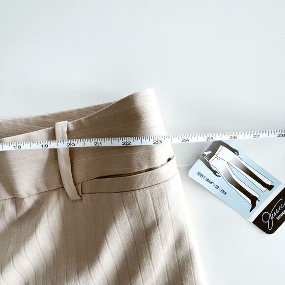 Jessica Women Trouser Pants Classic Fit Wide Leg Tan 24W - Picture 8 of 11
